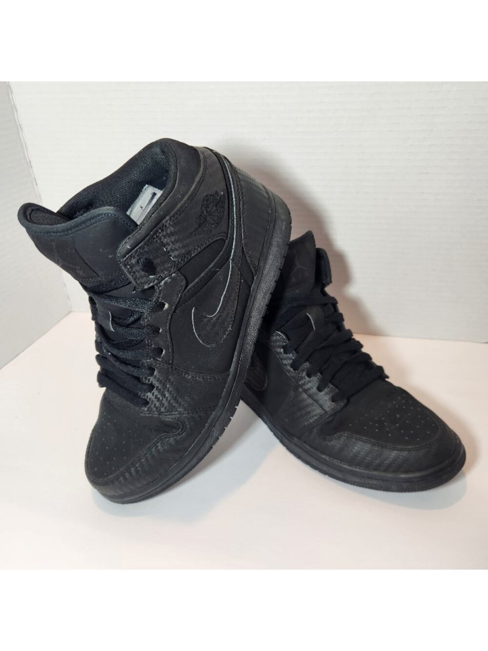 Nike Air Jordan Mid Phat Black Shoes Sneakers Mens US 9 UK 8 EURO 42.5 Two Tone